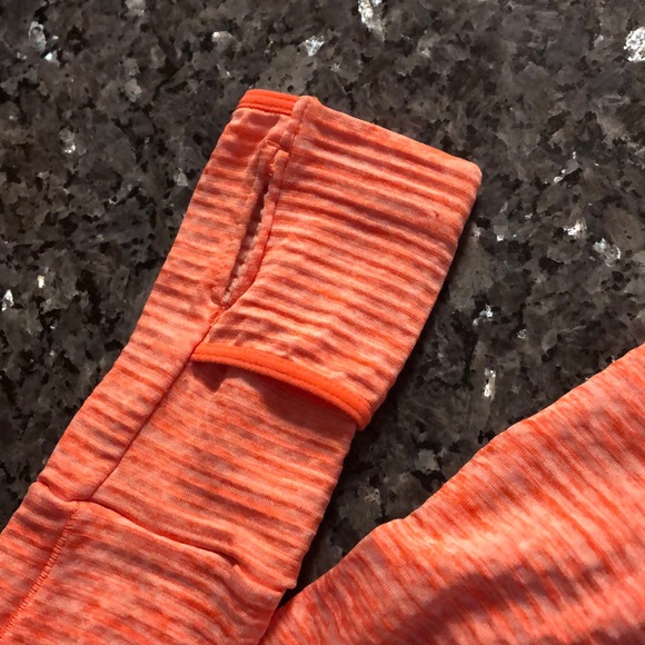 Nike Element Sphere Half Zip Long Sleeve Running Shirt Orange heathered - 2 - Picture 13 of 13